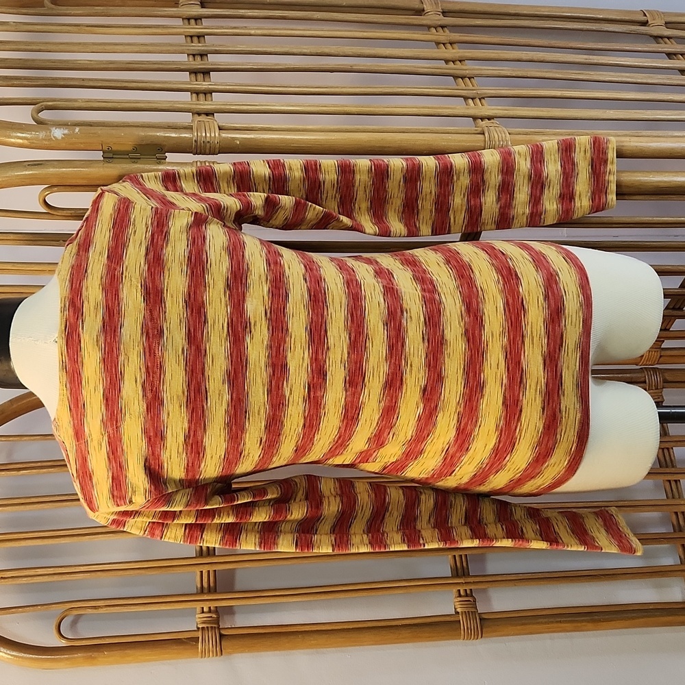 The North Face A5 series base layer long sleeve striped top size L yellow orange - Picture 5 of 14